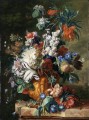 Bouquet of Flowers in an Urn2 Jan van Huysum classical flowers